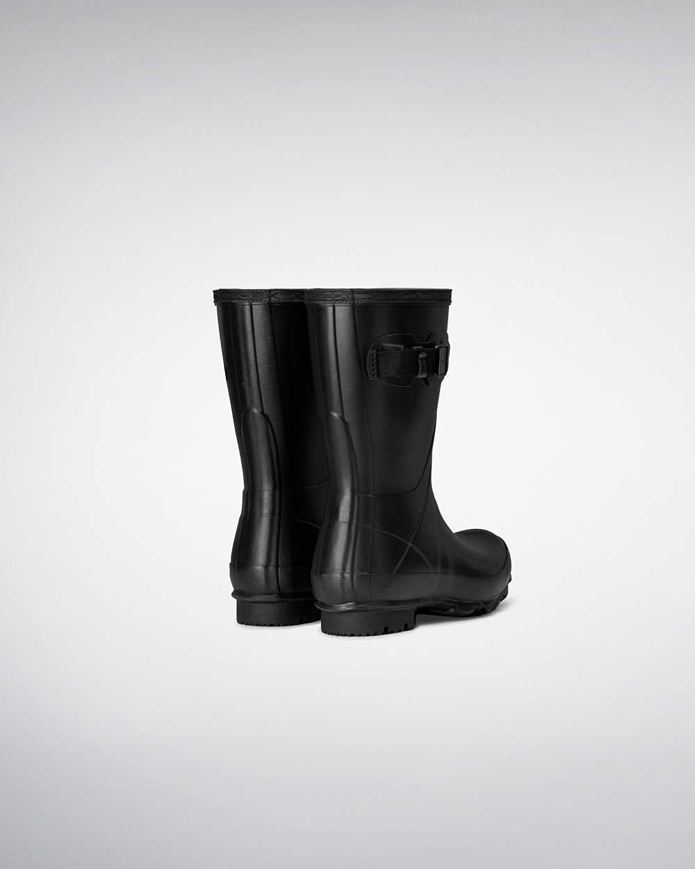 Hunter Norris Field Short Women's Rain Boots NZ-49983G Black